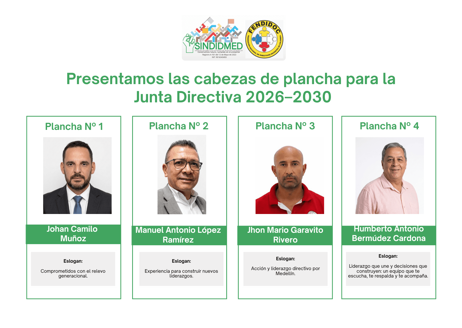 Presentamos las cabezas de plancha para junta directiva FINAL